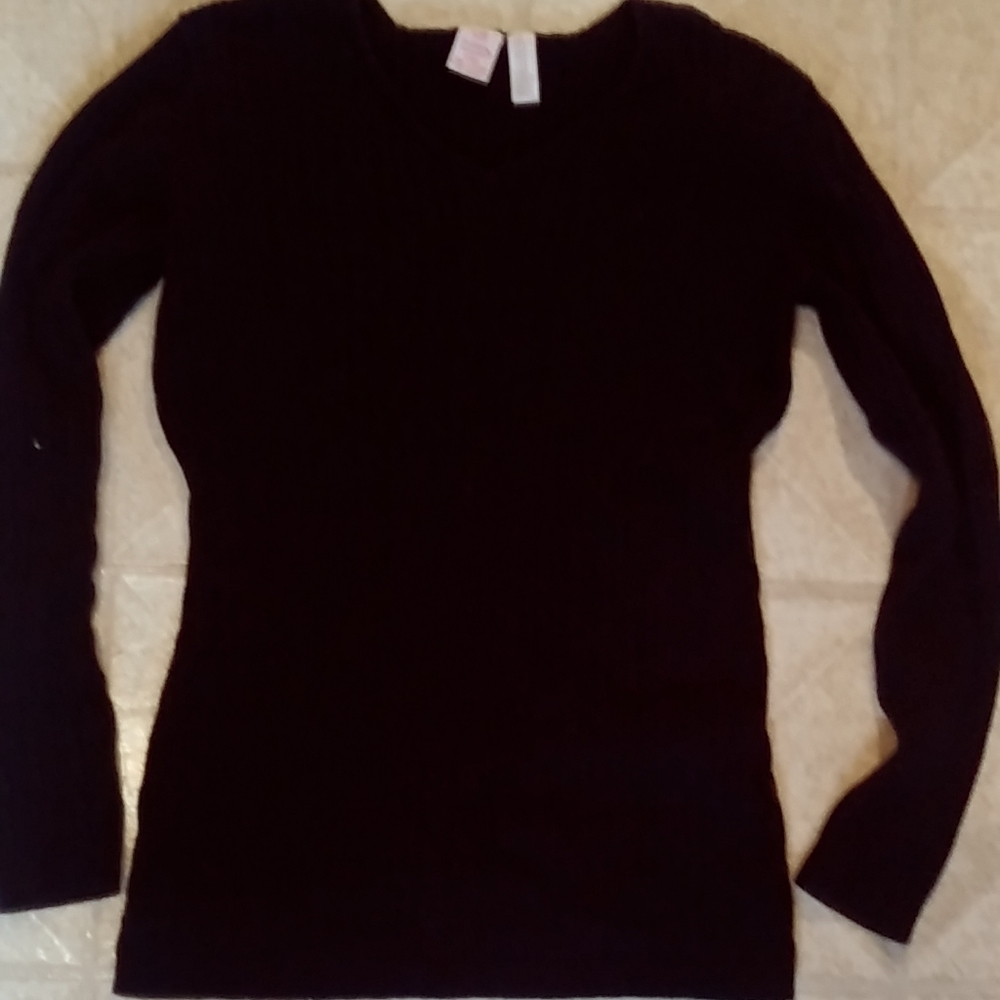 Black V Neck Sweater